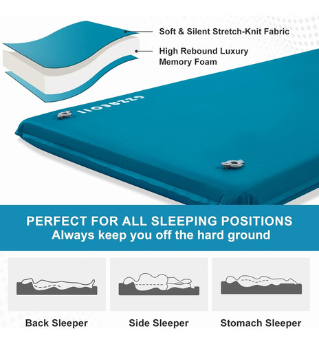 Colchoneta Autoinflable Dormir, Colchón De Camping De ...