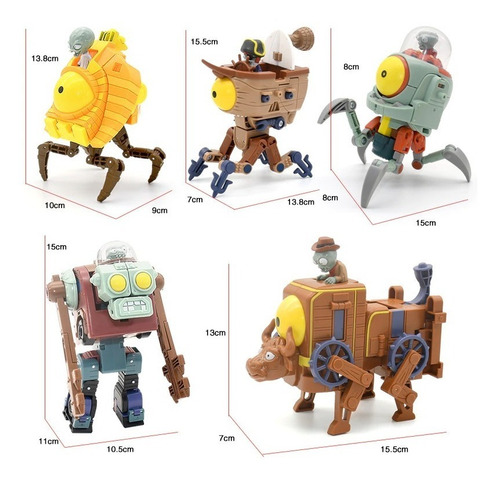 Plantas Vs Zombies - Robot 5 En 1