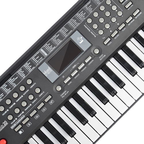 Kit Teclado Iniciante Rhythmic 20 Com 61 Teclas Com Bag