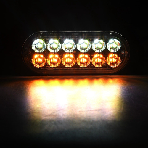 12-24v Camión Coche 12 Led Flash Estroboscópico Advertencia
