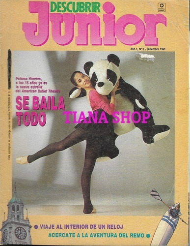 Revista Descubrir Junior_1991: Paloma Herrera. Hermosa Nota