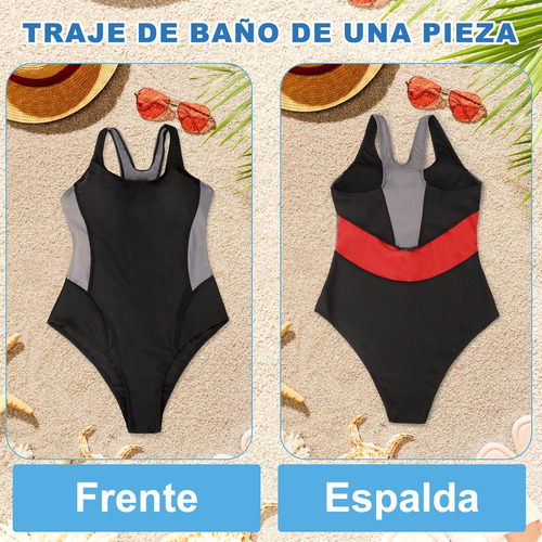 Lubardy Traje De Baño De Una Pieza Para Mujer, Traje De Baño