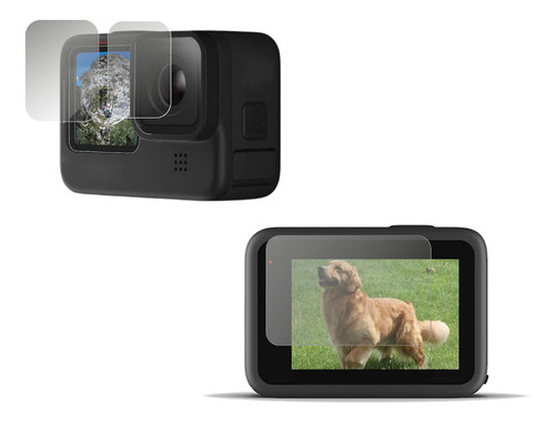 Película Vidro Lente Tela Lcd Proteção Gopro Hero 9 Black