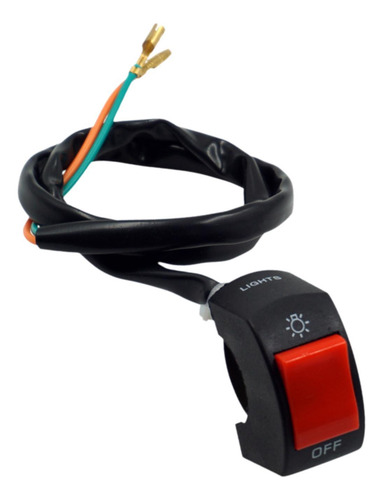 Interruptor De Manillar De Motocicleta, Botón Botón Rojo
