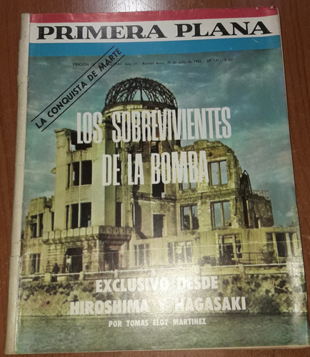 Revista Primera Plana N°141   20 De Julio De 1965