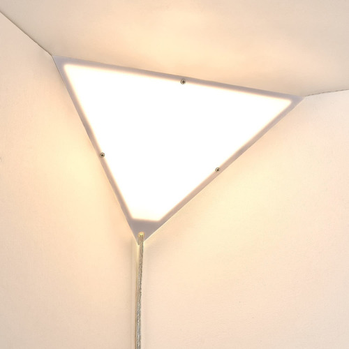 Haultop 2 Luz Esquina Triangular Para Sala Estar Moderna