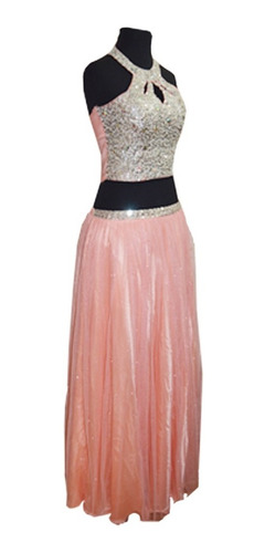 Vestido 15 Años De 3 Piezas Cuello Halter Gotitas Coral | Envío gratis Vestido 15 Años De 3 Piezas Cuello Halter Gotitas Coral | Envío gratis