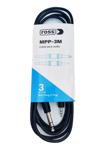 Cable Mini Plug Ross St 3,5 A Plug St 6,5 3metros