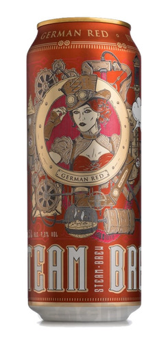 Cerveza Alemana Artesanal Steam Brew German Red 500ml 7.9 %