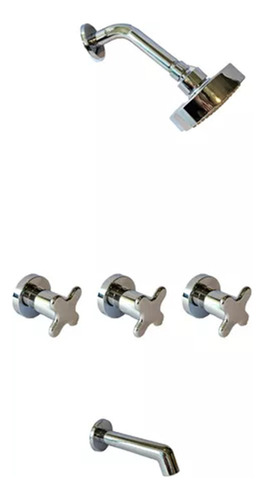 Combo Griferia Viva Nova Cruz 904011 Lav Bidet Ducha Hydros
