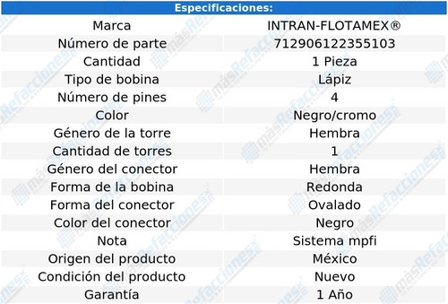 Bobina Encendido Tipo Lápiz Saab 9-4x V6 3.0l 11