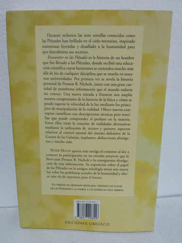 Encuentro En Las Pléyades, Preston B. Nichols & Peter Moon (Usado)