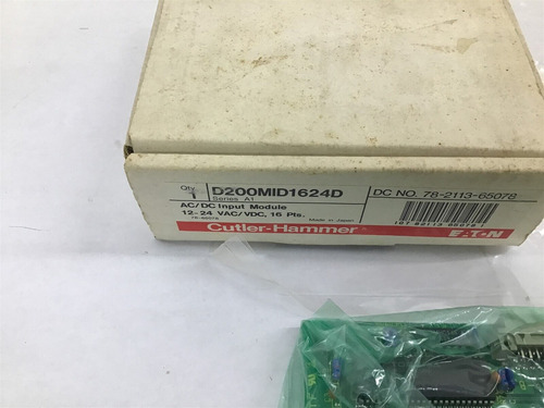 Cutler-hammer D200mid1624d Ac/dc Input Module 12-24volt Ccf