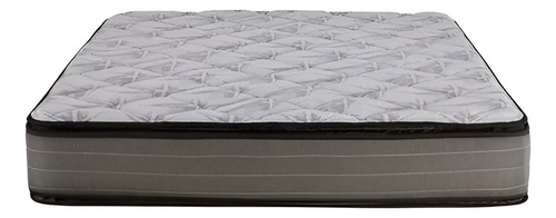 Colchón Piero Nova Pillow Top 140x190x28 Delfino Hogar Gris Oscuro