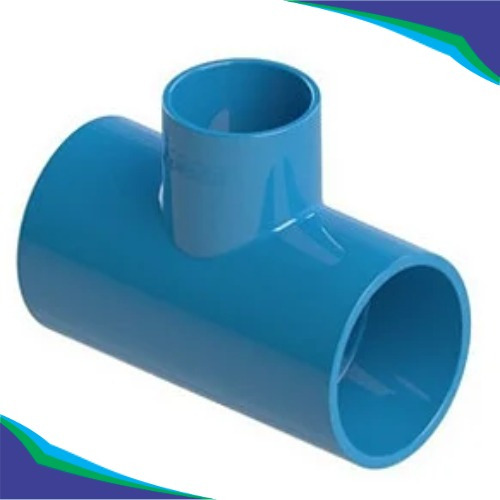 Tê Redução P/ Tubo Pvc Irrigação Azul Dn 75 X Dn 75 X 50mm