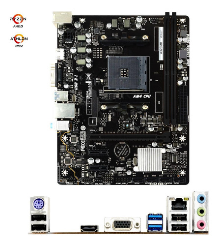 Placa Mãe Biostar A320mh Chipset A320 Amd Am4 Matx Ddr4