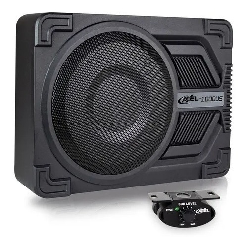 Subwoofer 10puLG Amplificado Steelpro Axel-1000us 1000watts