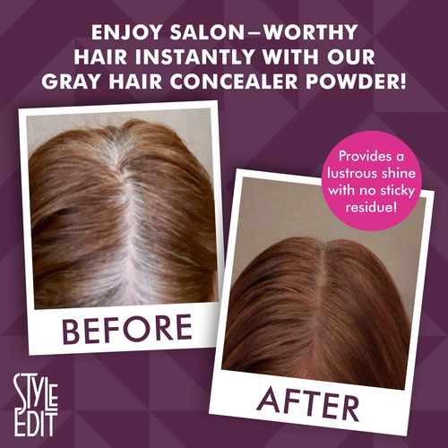 Pacote Com 2 Unidades Root Touch Up Powder Style Edit Dark B