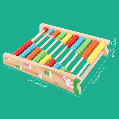 New Juguete De Madera Abaco Juego Educativo Números Lógica
