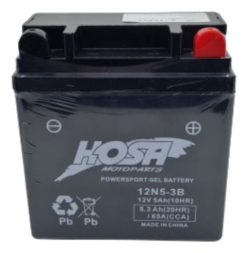 Bateria Moto Gel Hosa 12n5 Zanella Zb110