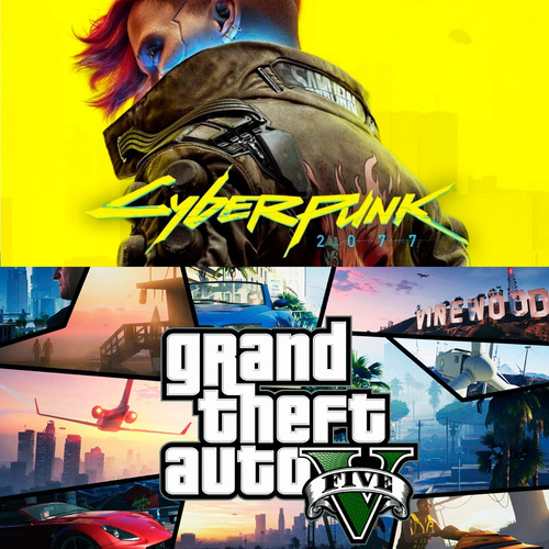 Cyberpunk 2077 + Gta 5 Offline Pc Steam Digital Actualizable