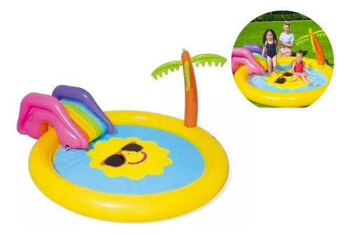 Pileta Inflable Isla Del Sol Palmera Play Pool Bestway