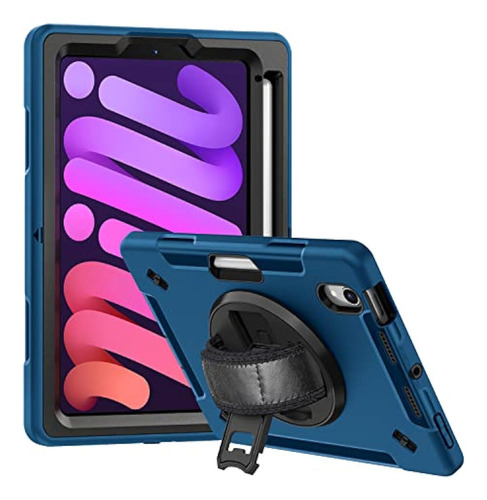Funda Para Ipad Mini 6a Gen De Tpu A Prueba De Golpes Azul Blue