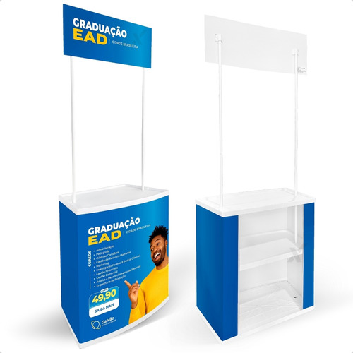 Balcão Promocional Pdv Desmontável Portátil Stand Com Bolsa