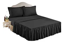 Comprar Sabanas Con Flecos Queen Color Negro Jgo Completo 4 Piezas
