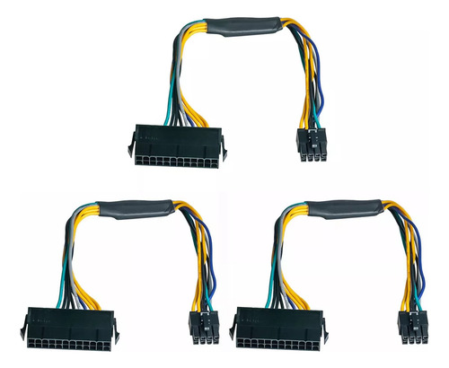 Adaptador De Corriente Atx De 3 Cables Psu 24 A 8 Pines Para