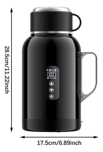 Hervidor De Agua Eléctrico Para Coche De 1400 Ml, Sin Base