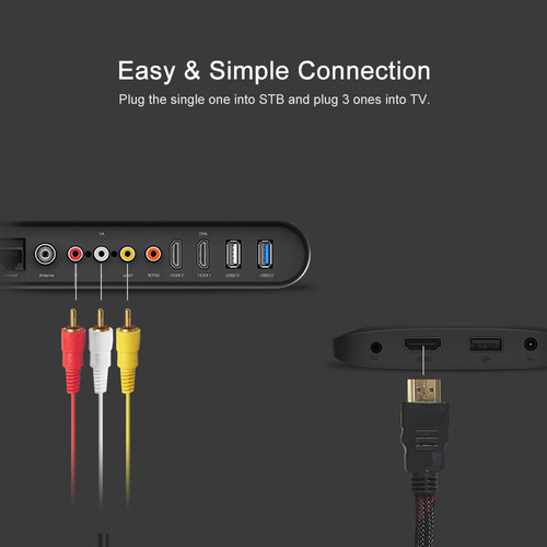 Cable Dv Mp4 Convertidor De Audio Hd Rca A Cable De Vídeo Hd