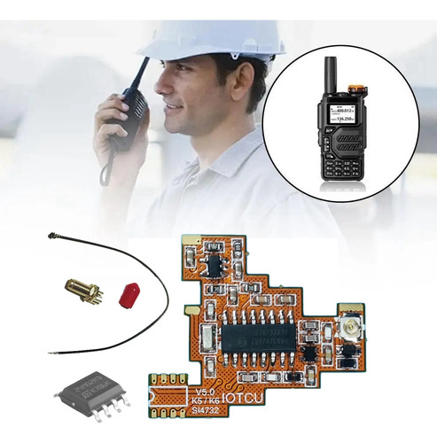 Módulo Si4732 V5.0 Fpc+chip 2m Para Uv K5 K6 Hf Shortwave Fu
