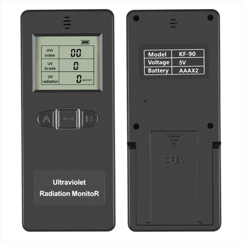 Detector de radiación ultravioleta digital Medidor UV UVI Contador pro 