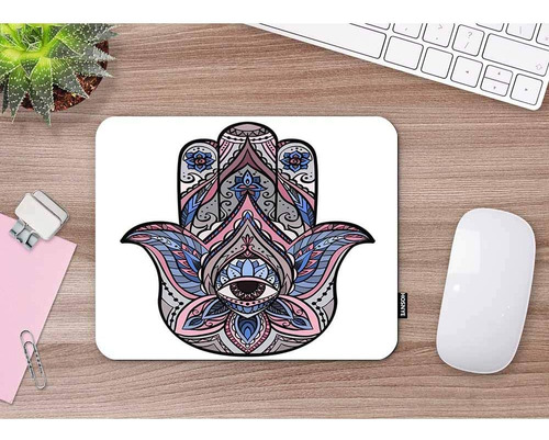Hosnye Buddhas Hand, Coloreada De Hamsa Con Patrón Boho De M
