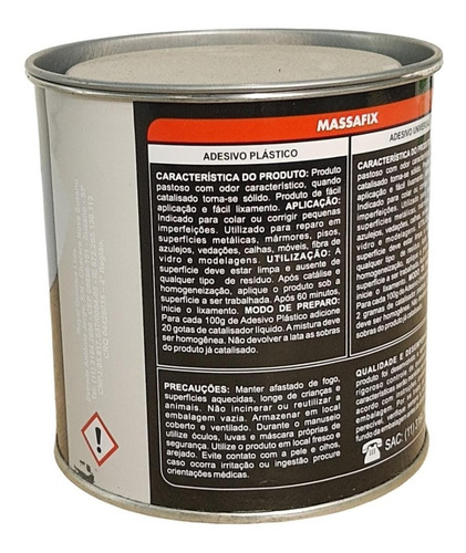 Kit C/24 Massa Plástica Branca 800g Royal (com Catalisador)