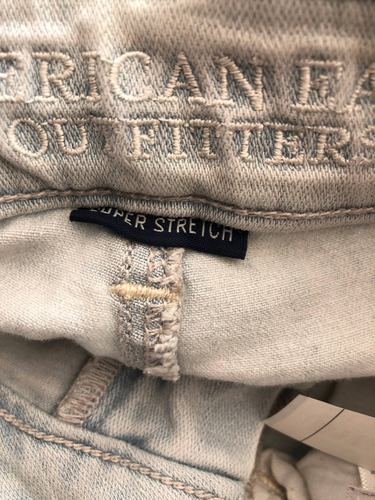 Jeans American Age Color Gris Talle Xs (Usado)
