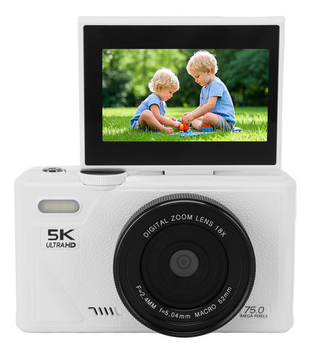Cámara Digital Retro 5k 75mp Hd 18x Con Enfoque Automático