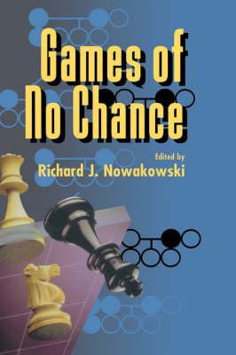 Libro Games Of No Chance - Richard J. Nowakowski