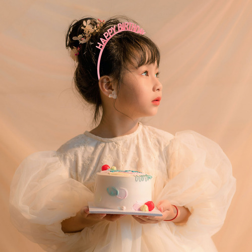 Diadema Creativa De Plástico, Diadema De Cumpleaños, 6 Unida