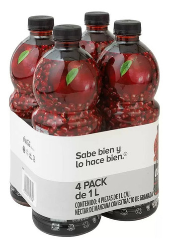 Jugo Del Valle Antiox Manzana Granada 4 Pack 1 L C/u Msi