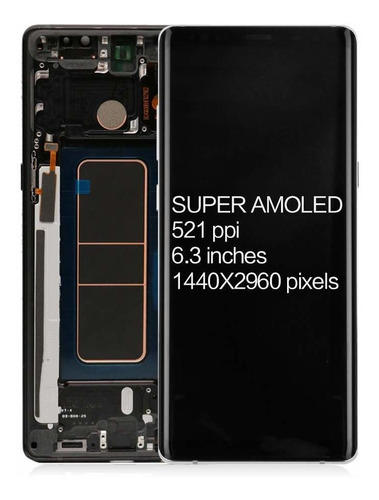 Modulo Lcd Negro Para Samsung Note 8 N950 With Frame For Not