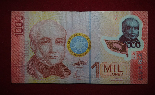 Billete 1000 Colones Costa Rica 2009 Pick 274 Polimero