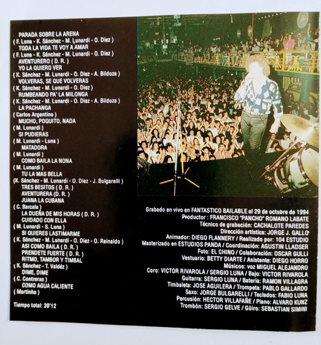 Miguel Conejito Alejandro Cd Nuevo En Vivo Grandes Éxitos