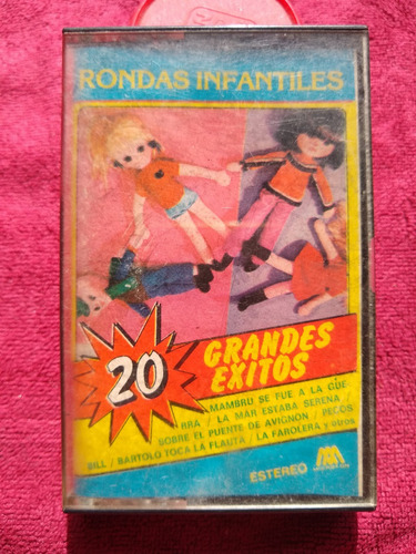 Cassettes De Rondas Infantiles, 20 Grande Exitos,buen Estado (Usado)