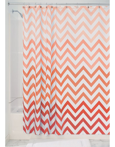 Idesign Ombre Cortina De Ducha De Tela Chevron - 72  X 72  C