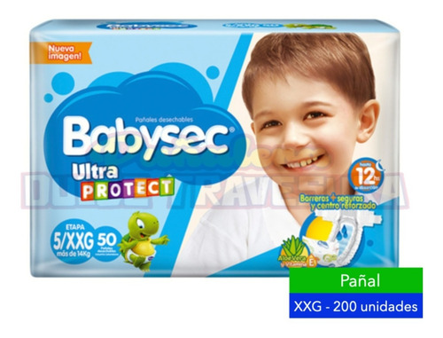 Pañal Babysec Etapa 5 Xxg X200 - Unidad a $1510