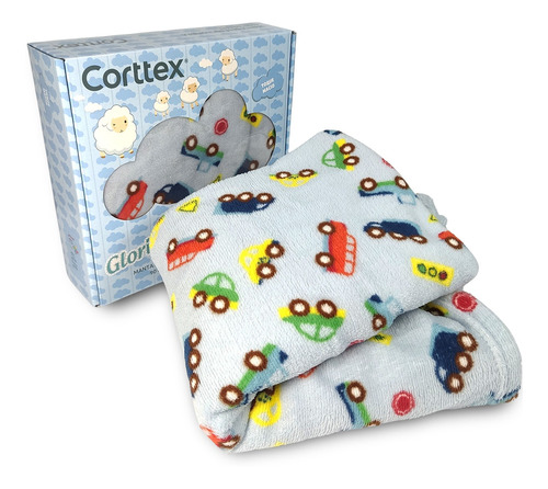Cobertor Berço Bebê Microfibra Antialérgico Caixa Presente