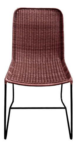 Silla Comedor Luisa Chocolate (mimbre)