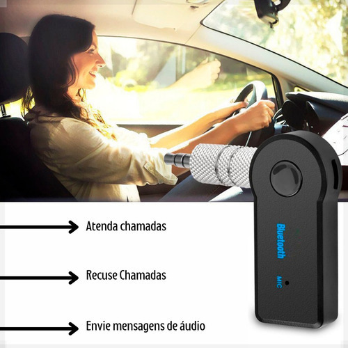 Adaptador Receptor Bluetooth Automotivo 2 Em 1 3.5mm